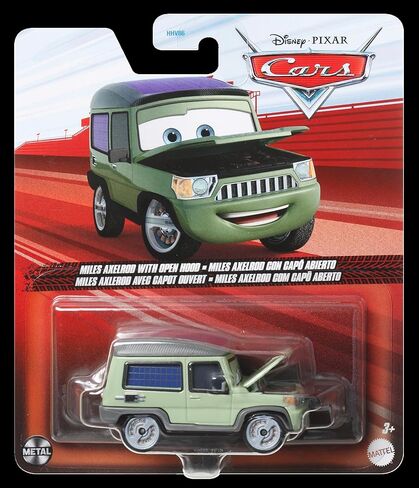 Disney / Pixar CARS 1:55 Scale Die Cast Miles Axlerod with Open Hood - Chase [Palace Chaos 4/9] in Kuwait