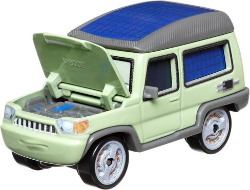 Disney / Pixar CARS 1:55 Scale Die Cast Miles Axlerod with Open Hood - Chase [Palace Chaos 4/9] in Kuwait