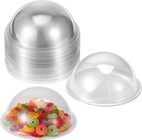 25pcs 9cm Plastic Shaker Domes Round Shaker Covers Clear Candy Dome 3D Dimensional Domes Paper Crafting in Saudi Arabia