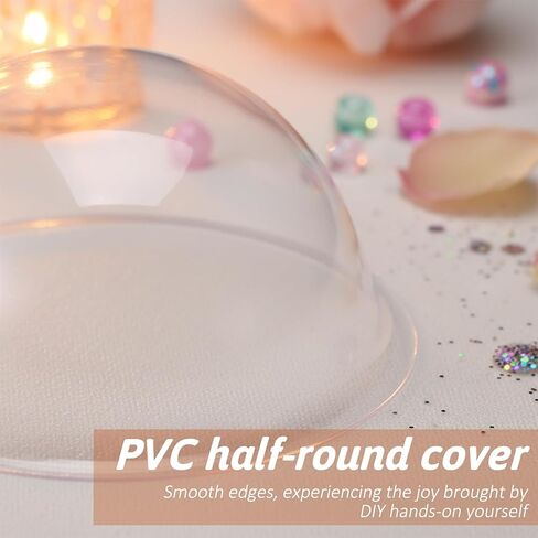 25pcs 9cm Plastic Shaker Domes Round Shaker Covers Clear Candy Dome 3D Dimensional Domes Paper Crafting in Saudi Arabia
