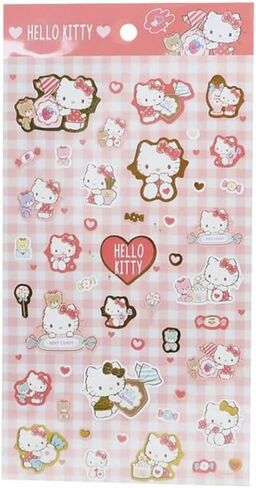 Sanrio Hello Kitty Pet Sticker Seal 1 Sheets 46 Pcs Decorative Scrapbooking Supplies Stationery (Fluffy Tiny Cham) in Saudi Arabia