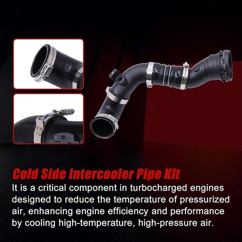 FZJDSD مجموعة أنابيب المبرد الجانبي البارد 667-300 متوافقة مع Ford F250 F350 F450 F550 Super Duty 2011-2016 6.7L V8 ديزل استبدال BC3Z6F073A BC3Z6F073B BC3Z6F073C BC3Z6F073D in Kuwait