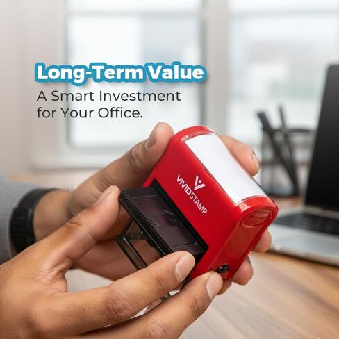 Posted Self Inking Rubber Stamp (Red Ink) - Medium in Kuwait