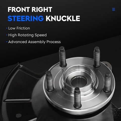 Front Right Side Steering Knuckle & Wheel Bearing Hub Assembly Fit for Ford Edge 2011 2012 2013 2014, Replace for LK058, 7T4Z2K004B, Passenger Side in Kuwait