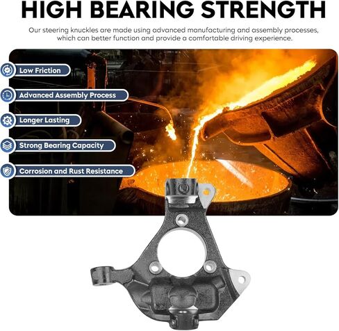 TadaMark Front Right Steering Knuckle fit for Chevy Silverado 99-06 for GMC Sierra 1500 for Suburban 1500 & Tahoe & Yukon 00-06, for Avalanche 1500 & Cadillac Escalade 02-06 697-906 Passenger Side in Kuwait