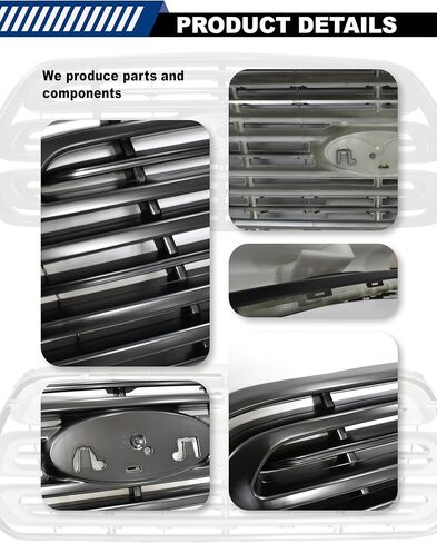 Front Grille Compatible with 2015 2016 2017 2018 2019 Ford Transit 150 250 350 350HD Grill with Black-style Transit grille in Saudi Arabia