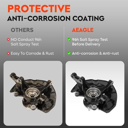 مجموعة محور توجيه ومفصل عجلة القيادة الأمامية اليمنى لسيارة Toyota Camry 2007-2009 2.4L، جانب الركاب in Kuwait