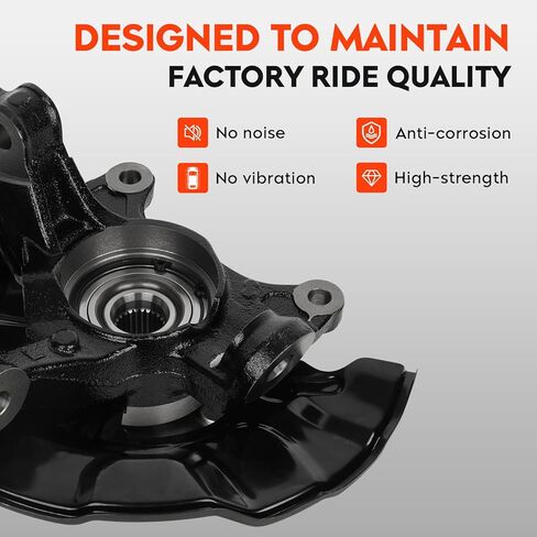 Front Left Steering Knuckle & Wheel Bearing Hub Assembly for Toyota Corolla 2014-2018 L4 1.8L, Matrix 2009-2013 L4 1.8L, Driver Side in Kuwait