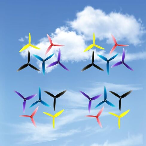 20 PCS 5.1 Inch Propellers FPV Drone, 3-Blade Props for Cinelifter FPV Drones in Saudi Arabia