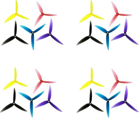 20 PCS 5.1 Inch Propellers FPV Drone, 3-Blade Props for Cinelifter FPV Drones in Saudi Arabia