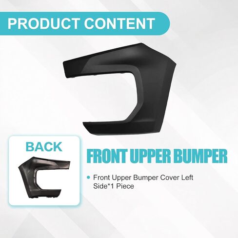 Front Upper Bumper Cover Left Compatible with Chevy Colorado 2021 2022 Primed Driver Side 84922761 in Saudi Arabia