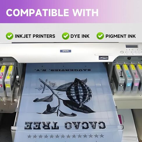 13x19 inch Waterproof inkjet Transparent Film for Silk Screen Printing,100 sheets Inkjet Film Sheets for Screen Printers - Screen Printing Supplies in Saudi Arabia