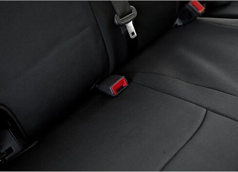 Holda Custom Fit Neoprene Front and Rear Seat Covers Compatible with Jeep Wrangler JLU 2018-2026 - Black, Water-Resistant, Snug Fit, Comfortable, Durable in Saudi Arabia