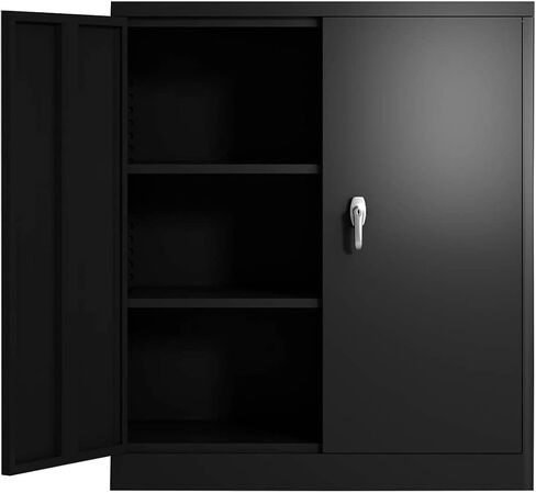 Qudasar PDTXCLS SPPRANDOM HLXFF3 No Brands GangMei Storage Cabinet with 2 Adjustable Shelves and Lockable Doors,Industrial and Office Usage.Machine Cabinet. Metal Storage Cabinet,Assembly Required in Kuwait