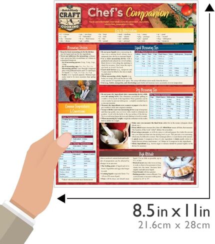Chef's Companion: a QuickStudy Laminated Reference Guide (Quickstudy Reference Guide) in Saudi Arabia