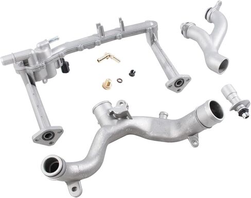 (Fit 3.0L Only) Aluminum Coolant Water Pipe System Kit, Compatible with Land Rover LR4 Discovery Range Rover Sport Velar, Jaguar XF XJ XE F-Type F-Pace, Replace# LR090630 LR092992 AJ813917 in Saudi Arabia