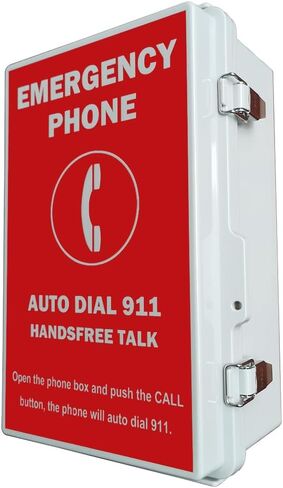 Emergency Phone Box/Outdoor Emergency Phone/Pool Phone/Emergency Dialer, Auto Dial 911 and Handsfree Talk, IP66 Water Proof, TEP331PB in Saudi Arabia