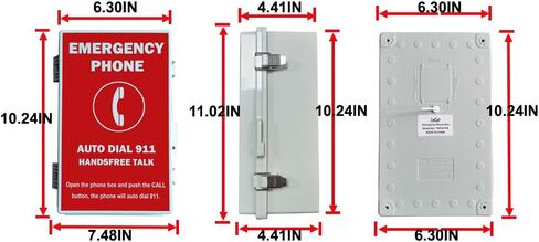 Emergency Phone Box/Outdoor Emergency Phone/Pool Phone/Emergency Dialer, Auto Dial 911 and Handsfree Talk, IP66 Water Proof, TEP331PB in Saudi Arabia