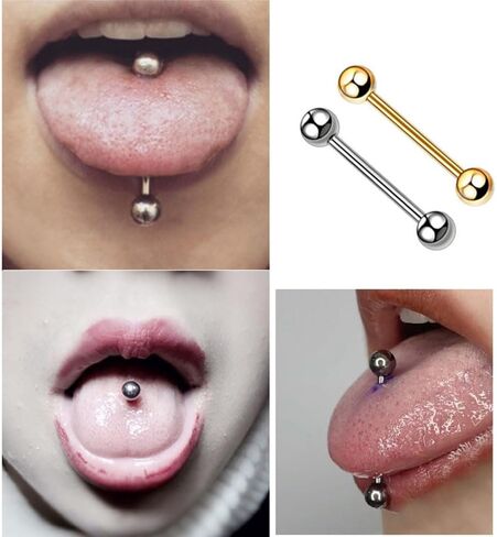 JFORYOU Nipplerings 14G Surgical Steel Nipple Piercing 12mm 14mm 16mm 18mm Straight Barbells Tongue Rings Piercing Jewelry in Saudi Arabia