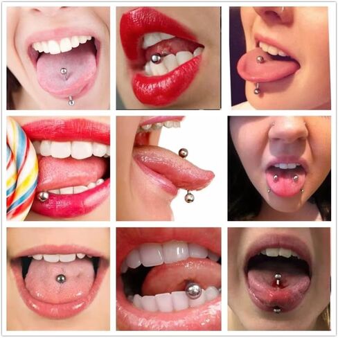 JFORYOU Nipplerings 14G Surgical Steel Nipple Piercing 12mm 14mm 16mm 18mm Straight Barbells Tongue Rings Piercing Jewelry in Saudi Arabia