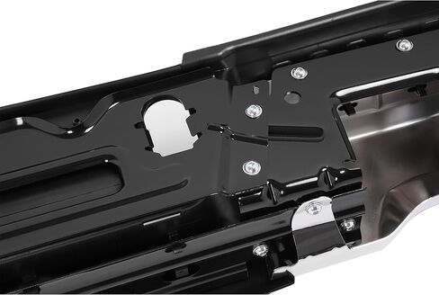 ALMULOO Rear Step Bumper Assembly Compatible with 2017-2022 Ford F-250 F-350 Super Duty With Park Assist Only Relpacement for FO1103198, HC3Z17D942A, HC3Z17D826BB with Brackets in Kuwait