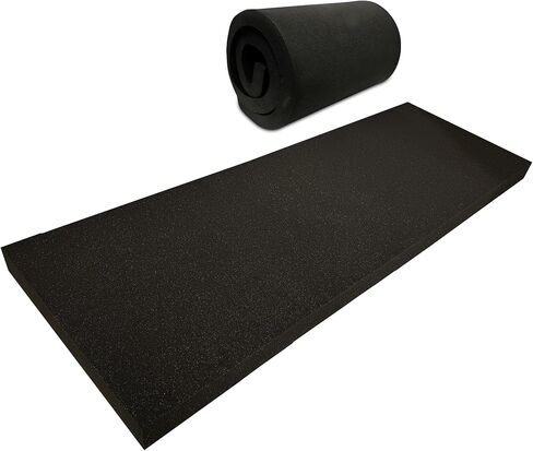 QOMFY 1" Height x 18" Width x 36" Length Charcoal Upholstery Foam Sheet | Made in USA | Multi-Purpose Foam for Upholstery, DIY, Packaging & Acoustic Projects in Kuwait