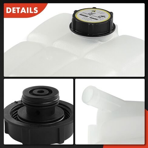 A-Premium Engine Coolant Overflow Recovery Reservoir Tank [w/Cap] Compatible with Ford Focus 07-11, Volvo C30 07-13, C70 06-13, S40 04-11, V50 05-11, 2.4L 2.5L in Kuwait