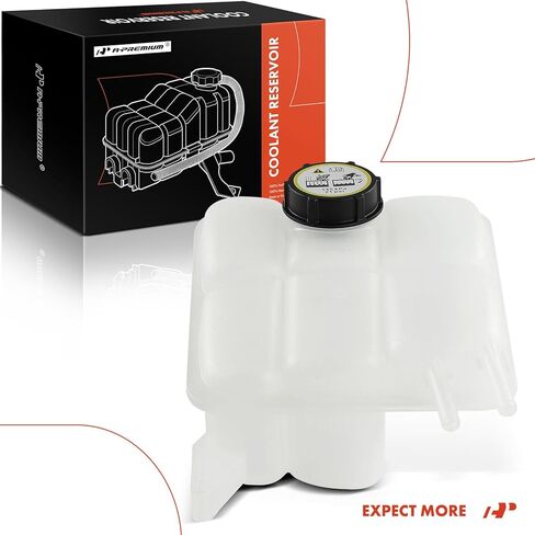 A-Premium Engine Coolant Overflow Recovery Reservoir Tank [w/Cap] Compatible with Ford Focus 07-11, Volvo C30 07-13, C70 06-13, S40 04-11, V50 05-11, 2.4L 2.5L in Kuwait