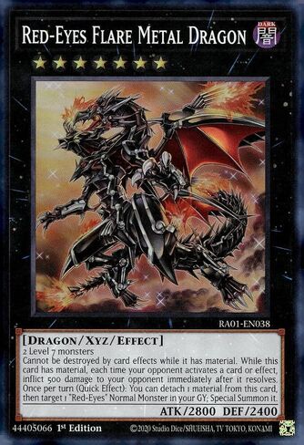 Red-Eyes Flare Metal Dragon - RA01-EN038 - Super Rare - 1st Edition in Kuwait
