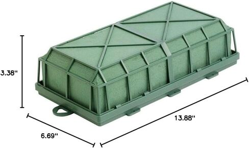 Oasis Jumbo Cage, Case of 4 – Extra Large MaxLife Caged Foam on Plastic Base – Secure Mounting for Easels, Arches, Post, Poles & Event Florals in Kuwait