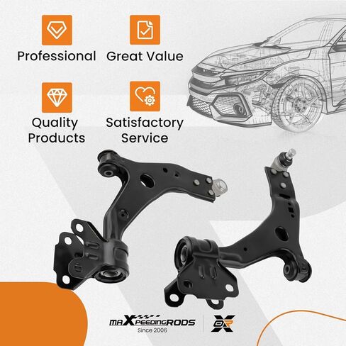 maXpeedingrods 10Pcs Front Suspension Kit for Ford Escape 2013-2018, 2 Lower Control Arms with Ball Joints, 2 Sway Bar Links, 4 Outer & Inner Tie Rods, 2 Rack Pinion Boots in Kuwait