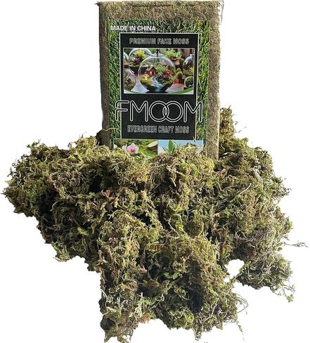 7oz/200g Artificial Moss for Indoor Plants, Faux Moss Decorative Greenery, Fake Moss Pot Filler for Potted Fake Plant, Fairy Garden, Terrarium, Wedding & DIY Crafts, Natural Green in Kuwait