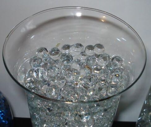 Vase Filler water beads (Clear & XXL Clear), water absorbing & expanding decorations Store & release to reduce watering for lucky bamboo plants & flowers in Saudi Arabia