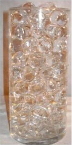 Vase Filler water beads (Clear & XXL Clear), water absorbing & expanding decorations Store & release to reduce watering for lucky bamboo plants & flowers in Saudi Arabia