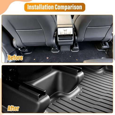 Seat Slide Rail Pad Cover Under Seat Floor Mat Protectors Front Seat Rail Protectors Compatible with Tesla Model Y(Juniper) 2025 2026 7 PCS with 4PCS Air Outlets Protective Cover in Saudi Arabia
