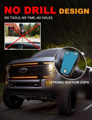 Solar Wireless No Drill Truck Cab Roof Lights, Auto On/Off with Motion Vibration Sensor Ultra-Bright LED IP67 Waterproof Solar Security Lights for Trucks RVs 5PCS (White) in Saudi Arabia