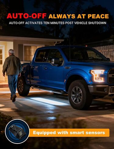 Solar Wireless No Drill Truck Cab Roof Lights, Auto On/Off with Motion Vibration Sensor Ultra-Bright LED IP67 Waterproof Solar Security Lights for Trucks RVs 5PCS (White) in Saudi Arabia