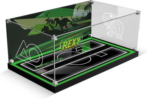 Acrylic Display Case for Lego 42224 Porsche 911 GT3 R Rexy AO Racing Car, Dustproof Acrylic Showcase Box with with LED Lighting(Only Case - Model Not Included) in Saudi Arabia