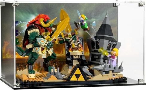 Display Case Compatible with LEGO The Legend of Zelda Ocarina of Time 77093 – UV-Printed Background, Dustproof Acrylic Showcase, Set Not Included in Kuwait