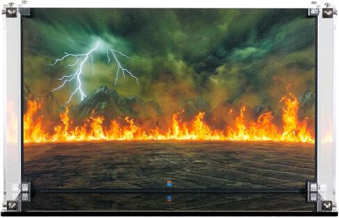Display Case Compatible with LEGO The Legend of Zelda Ocarina of Time 77093 – UV-Printed Background, Dustproof Acrylic Showcase, Set Not Included in Kuwait