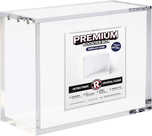 Premium OP-04+ Booster Box Magnetic Acrylic Display Case | 8mm + 5mm Acrylic - Compatible with One Piece in Saudi Arabia
