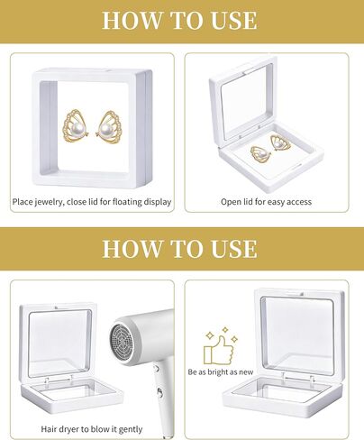 12-Pack White 3D Floating Coin Display Stand – Challenge Coin Holder for Medals, Jewelry, Rocks, Gems & Arrowheads in Saudi Arabia