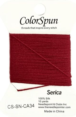 3-Strand Silk Needlepoint Thread, 10 Yard Smooth & Lustrous Silk Thread for Needlepoint, Hand Embroidery, Sewing & DIY Needlework to Family and Friends(Black) in Kuwait