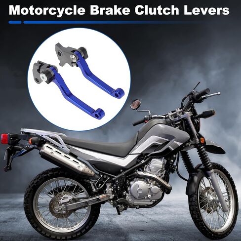 Motorcycle Short Brake Clutch Lever for Yamaha TTR125LE TW200 XT250 WR250R WR250X Solid Blue Aluminum Alloy Handlebar Brake Lever Pivot Lever in Kuwait