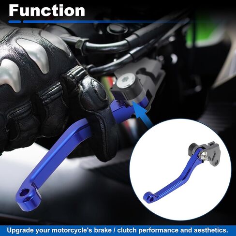 Motorcycle Short Brake Clutch Lever for Yamaha TTR125LE TW200 XT250 WR250R WR250X Solid Blue Aluminum Alloy Handlebar Brake Lever Pivot Lever in Kuwait