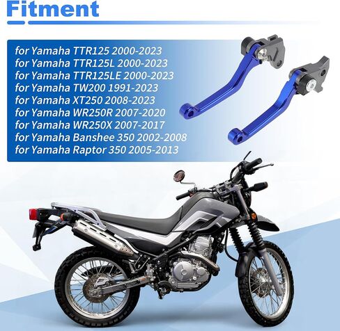 Motorcycle Short Brake Clutch Lever for Yamaha TTR125LE TW200 XT250 WR250R WR250X Solid Blue Aluminum Alloy Handlebar Brake Lever Pivot Lever in Kuwait