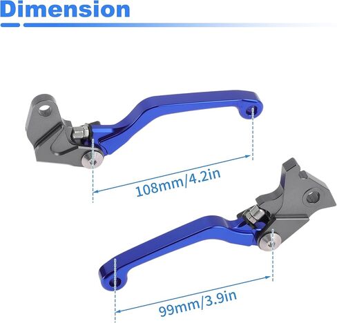 Motorcycle Short Brake Clutch Lever for Yamaha TTR125LE TW200 XT250 WR250R WR250X Solid Blue Aluminum Alloy Handlebar Brake Lever Pivot Lever in Kuwait