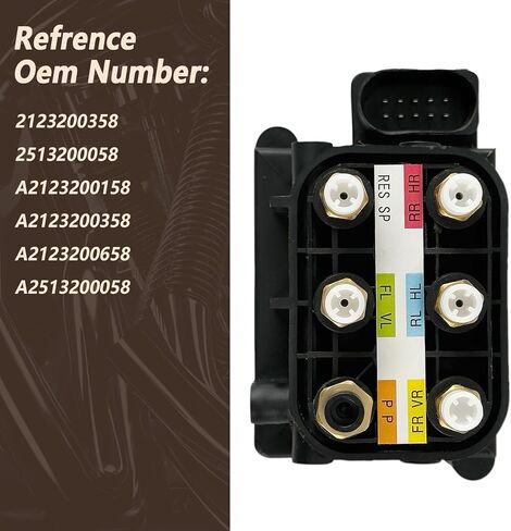 Air Suspension Valve Block Replace 2123200358, Replacement for Benz GL550 GL450 GL550 ML250 CL550 CL600 GLE350 GLE400 GLS450 GL320 GL350 S350 S500, Maybach CLS400 CLS550 ML250 ML320 in Kuwait