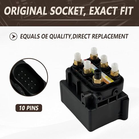 Air Suspension Valve Block Replace 2123200358, Replacement for Benz GL550 GL450 GL550 ML250 CL550 CL600 GLE350 GLE400 GLS450 GL320 GL350 S350 S500, Maybach CLS400 CLS550 ML250 ML320 in Kuwait
