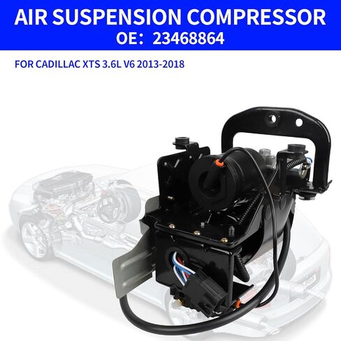 Air Suspension Compressor Pump Compatible with 2013-2018 Cadillac XTS 3.6L V6 23129283 23468864 23446561 in Saudi Arabia